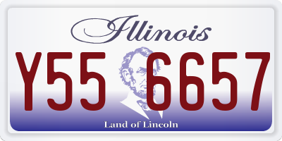 IL license plate Y556657