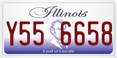 IL license plate Y556658