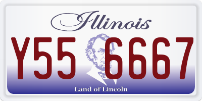 IL license plate Y556667
