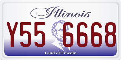 IL license plate Y556668