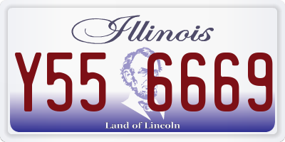IL license plate Y556669
