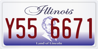IL license plate Y556671