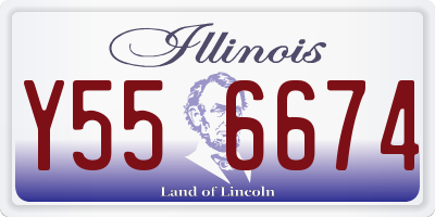 IL license plate Y556674
