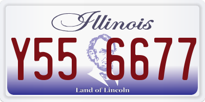 IL license plate Y556677