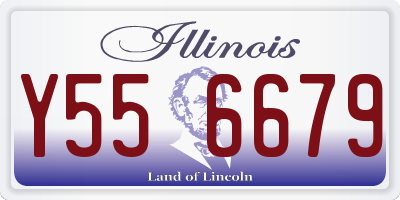 IL license plate Y556679