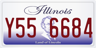 IL license plate Y556684