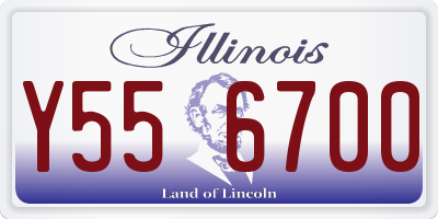 IL license plate Y556700