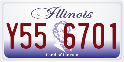 IL license plate Y556701