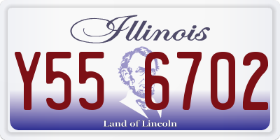 IL license plate Y556702