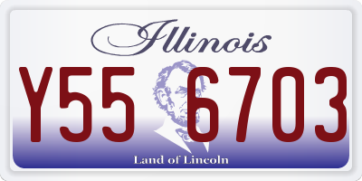 IL license plate Y556703