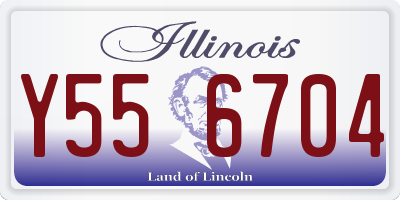 IL license plate Y556704