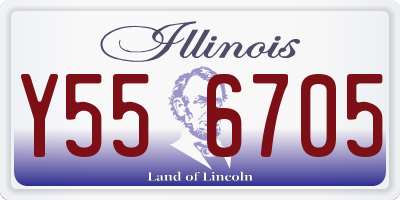 IL license plate Y556705
