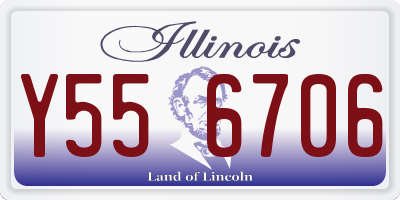 IL license plate Y556706