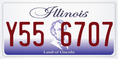 IL license plate Y556707