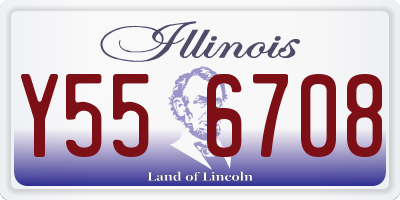 IL license plate Y556708