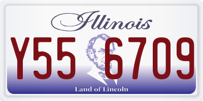 IL license plate Y556709
