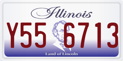 IL license plate Y556713