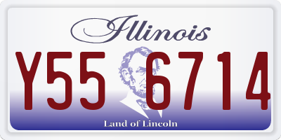 IL license plate Y556714