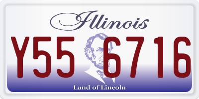 IL license plate Y556716