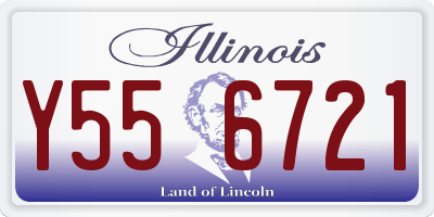 IL license plate Y556721