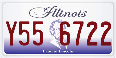 IL license plate Y556722