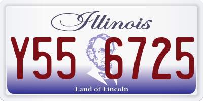 IL license plate Y556725