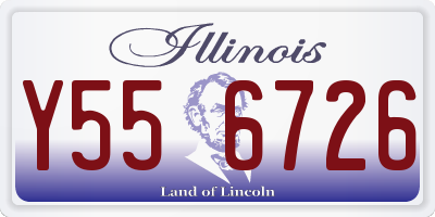IL license plate Y556726