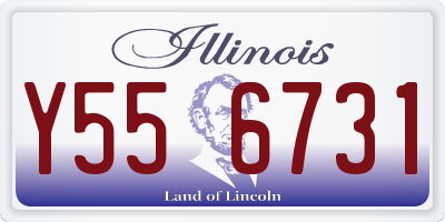IL license plate Y556731