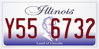 IL license plate Y556732