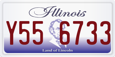 IL license plate Y556733