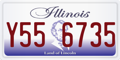 IL license plate Y556735
