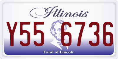 IL license plate Y556736