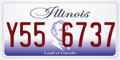 IL license plate Y556737