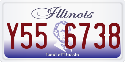 IL license plate Y556738