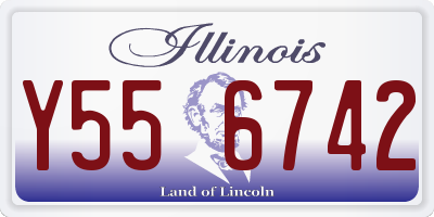 IL license plate Y556742