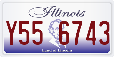 IL license plate Y556743
