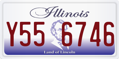 IL license plate Y556746