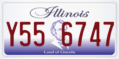 IL license plate Y556747