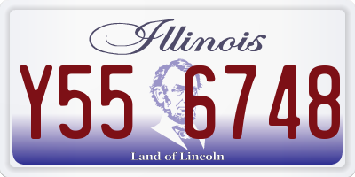 IL license plate Y556748