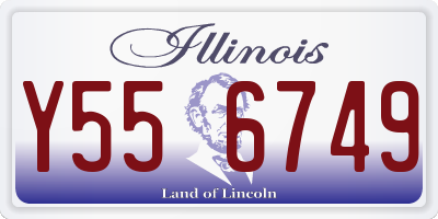 IL license plate Y556749
