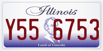 IL license plate Y556753