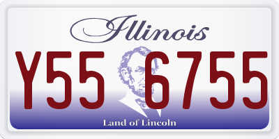 IL license plate Y556755