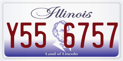 IL license plate Y556757