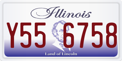 IL license plate Y556758