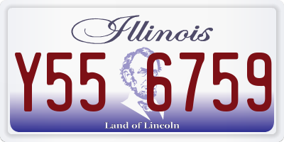 IL license plate Y556759
