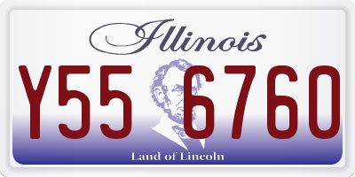 IL license plate Y556760