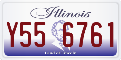 IL license plate Y556761