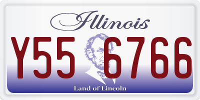 IL license plate Y556766