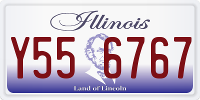 IL license plate Y556767