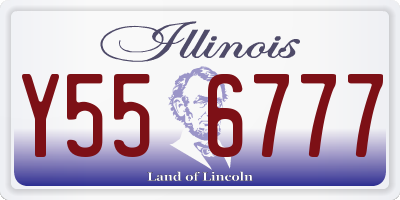 IL license plate Y556777